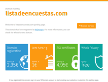 Tablet Screenshot of listadeencuestas.com